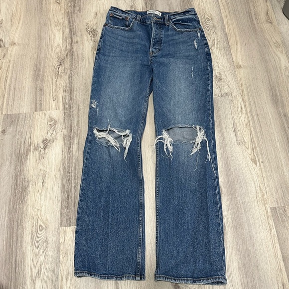Abercrombie & Fitch 90s baggy low rise size 27 - Picture 1 of 3